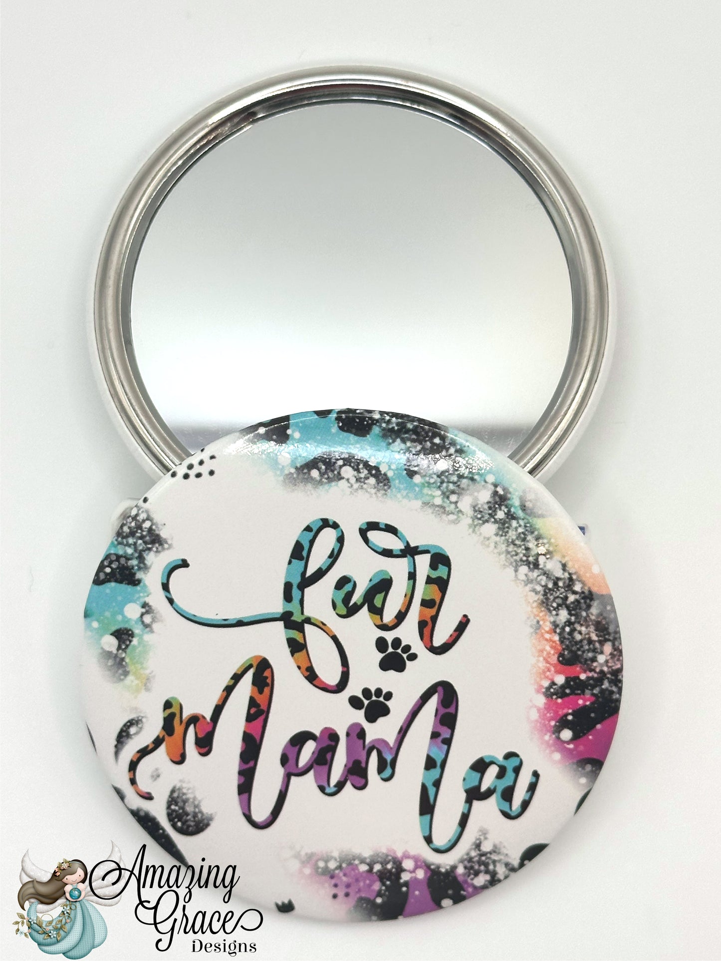 Fur Mama Bleached Style Compact Mirror