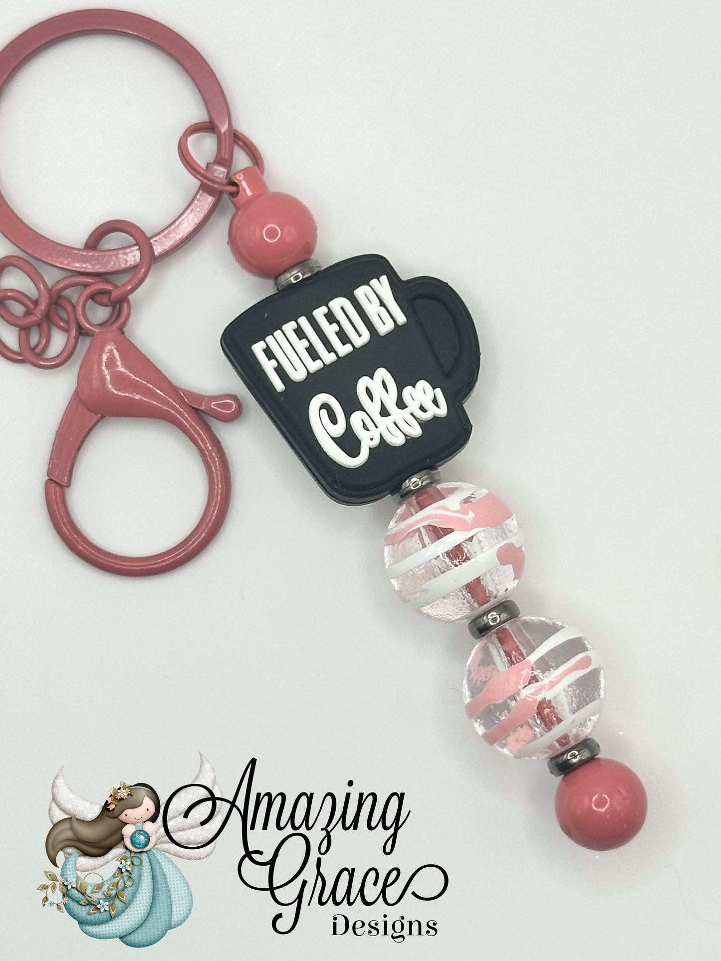 Fueled By Coffee Keychain