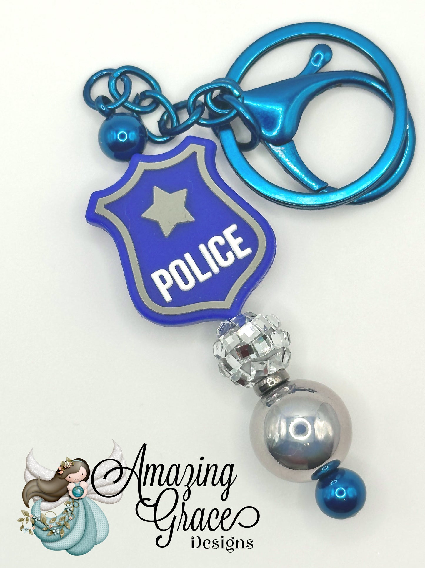Police Shield Keychain