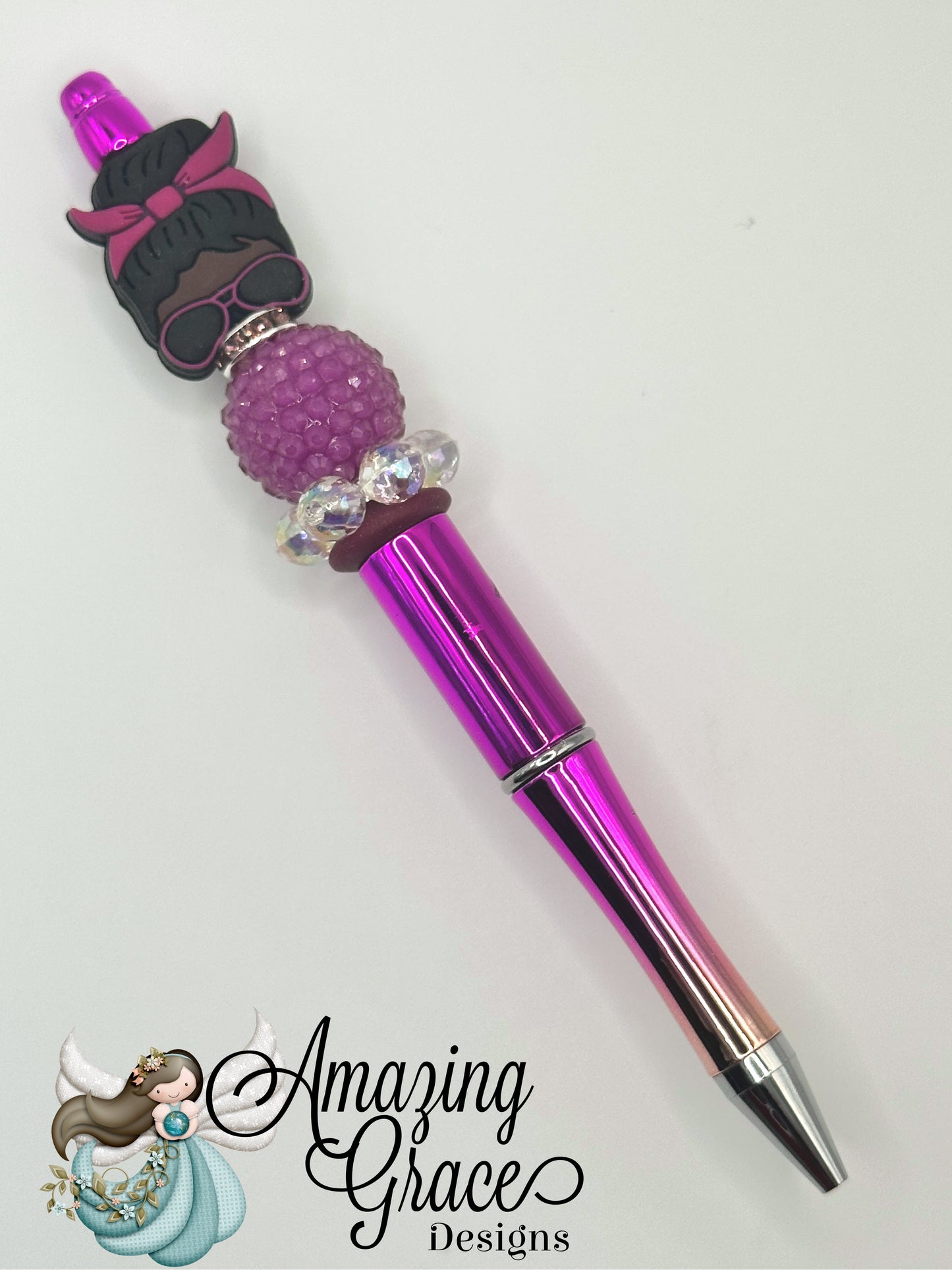 Busy Mom Life Beaded Pen