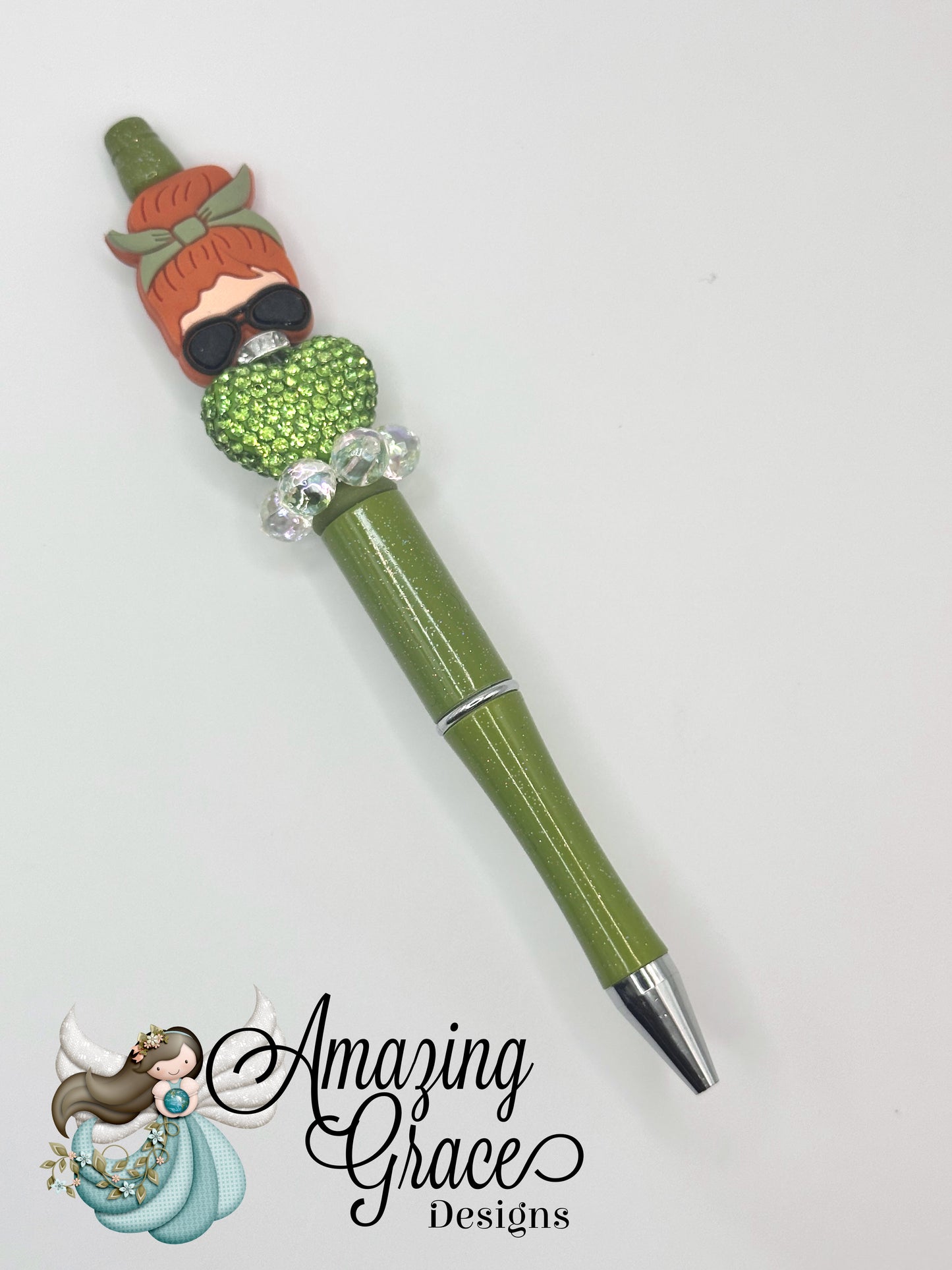 Busy Mom Life Beaded Pen
