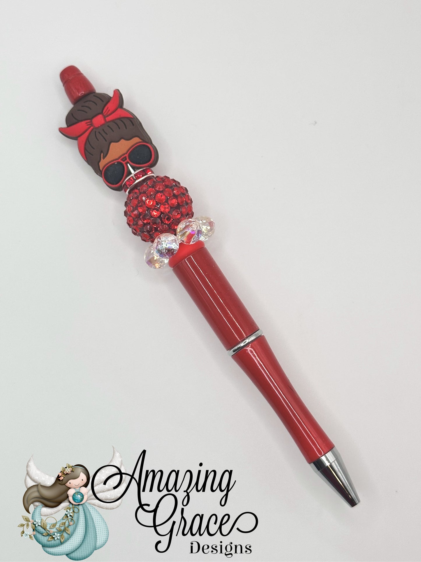 Busy Mom Life Beaded Pen