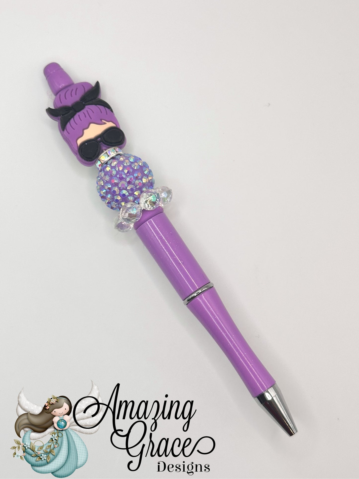Busy Mom Life Beaded Pen