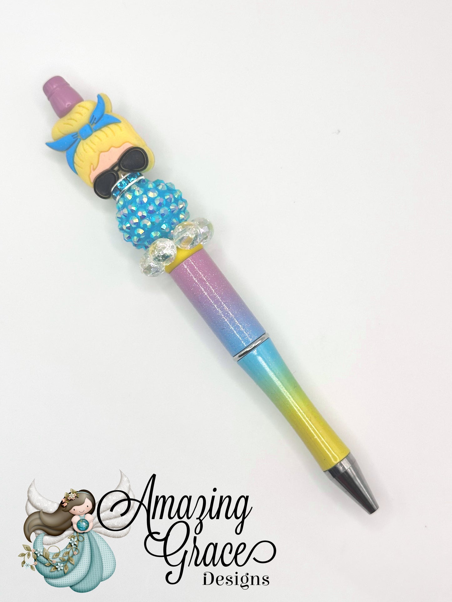 Busy Mom Life Beaded Pen