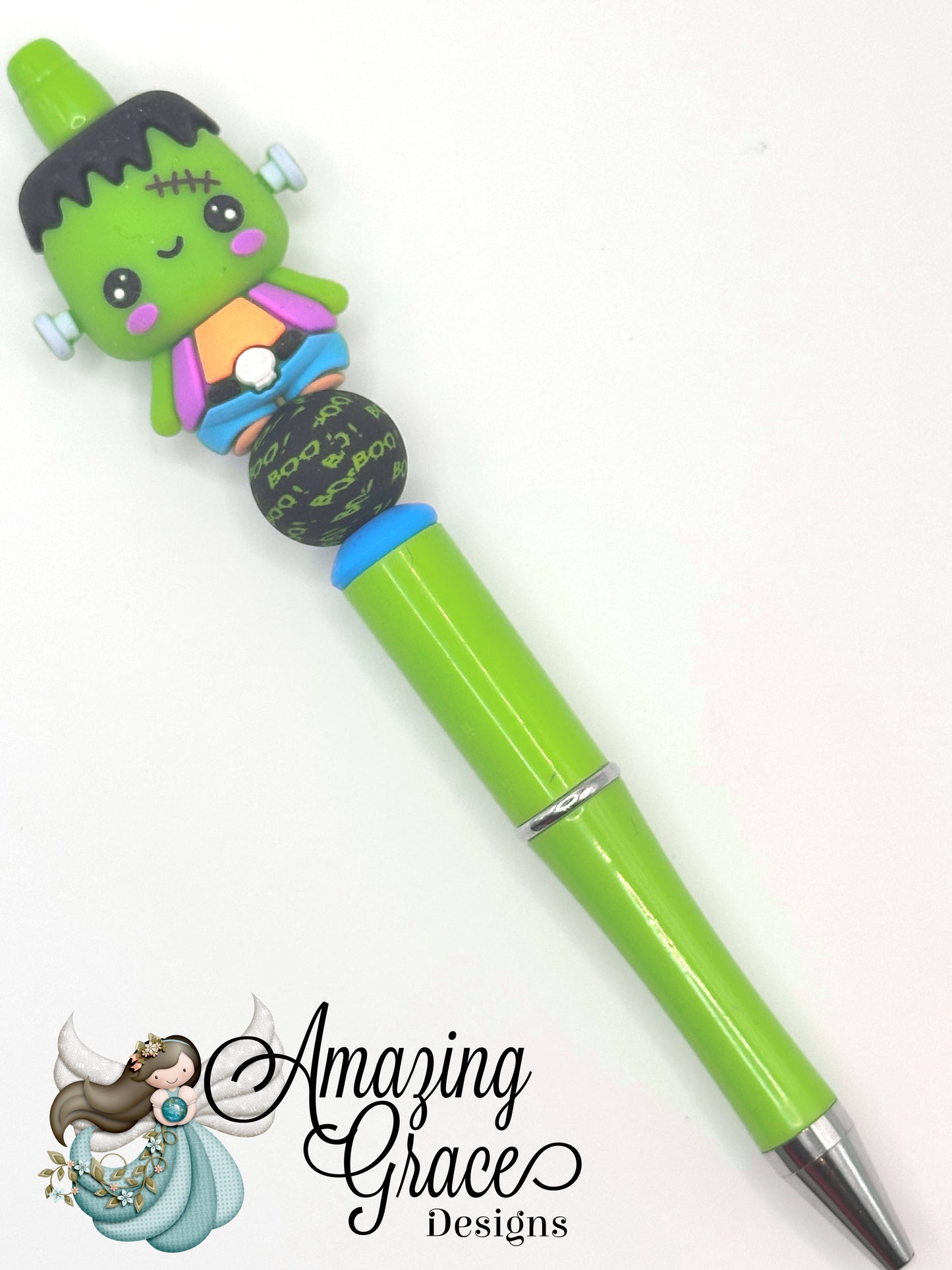 Little Frankenstein Beaded Pen
