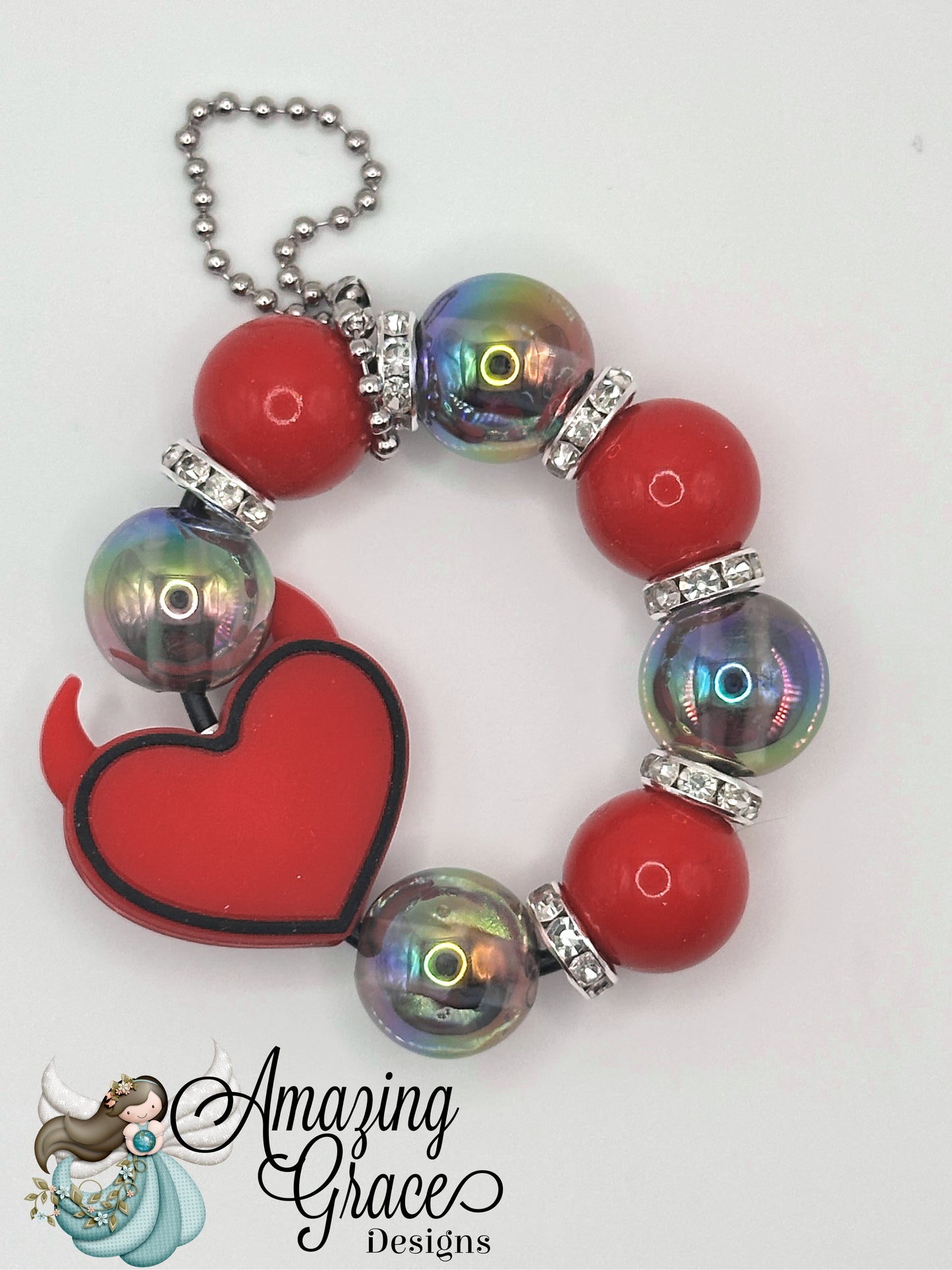 Devil Heart Pen, Tumbler Charm & Wristlet Set