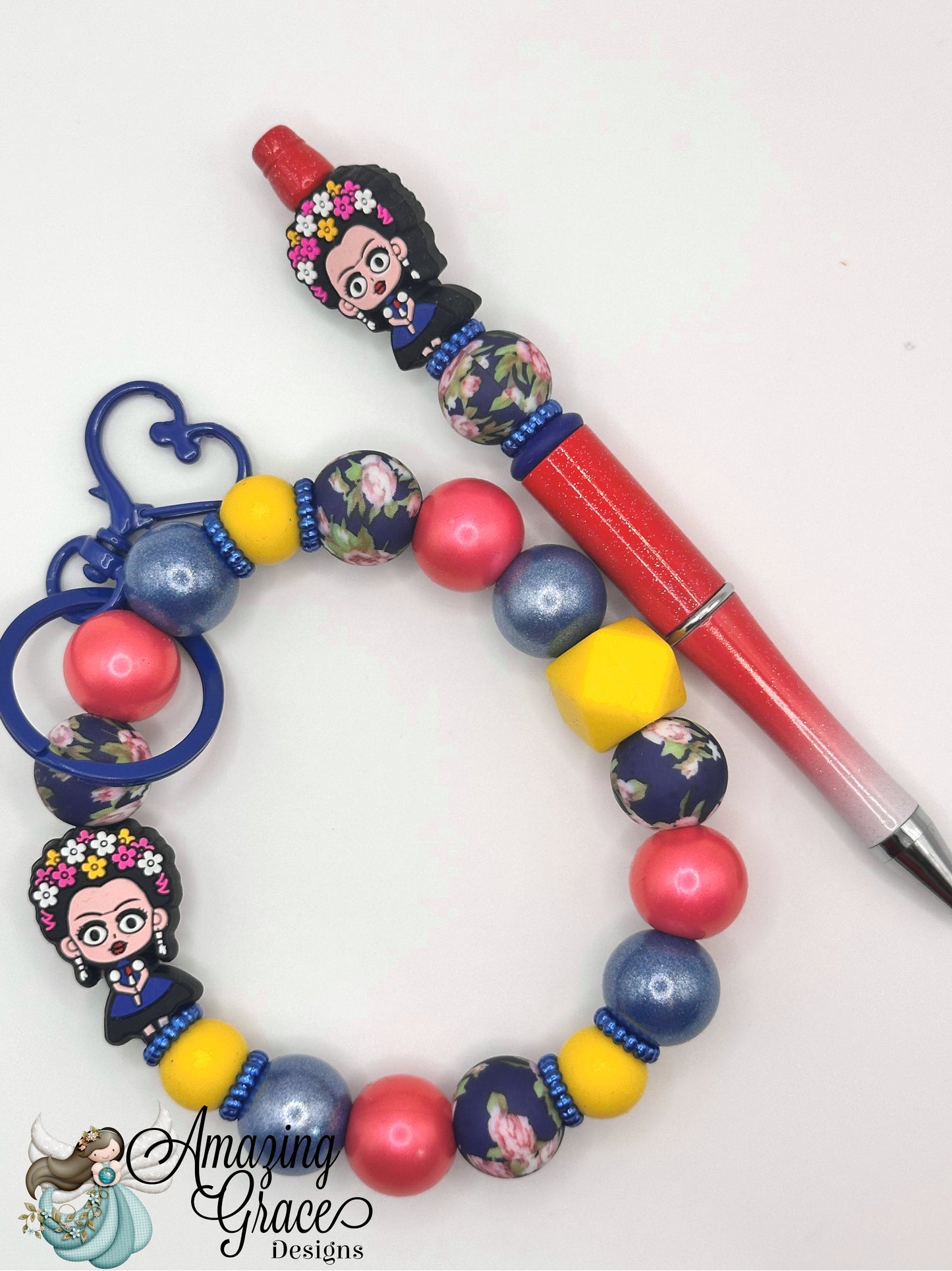 Frida's Floral Muse Pen & Wristlet