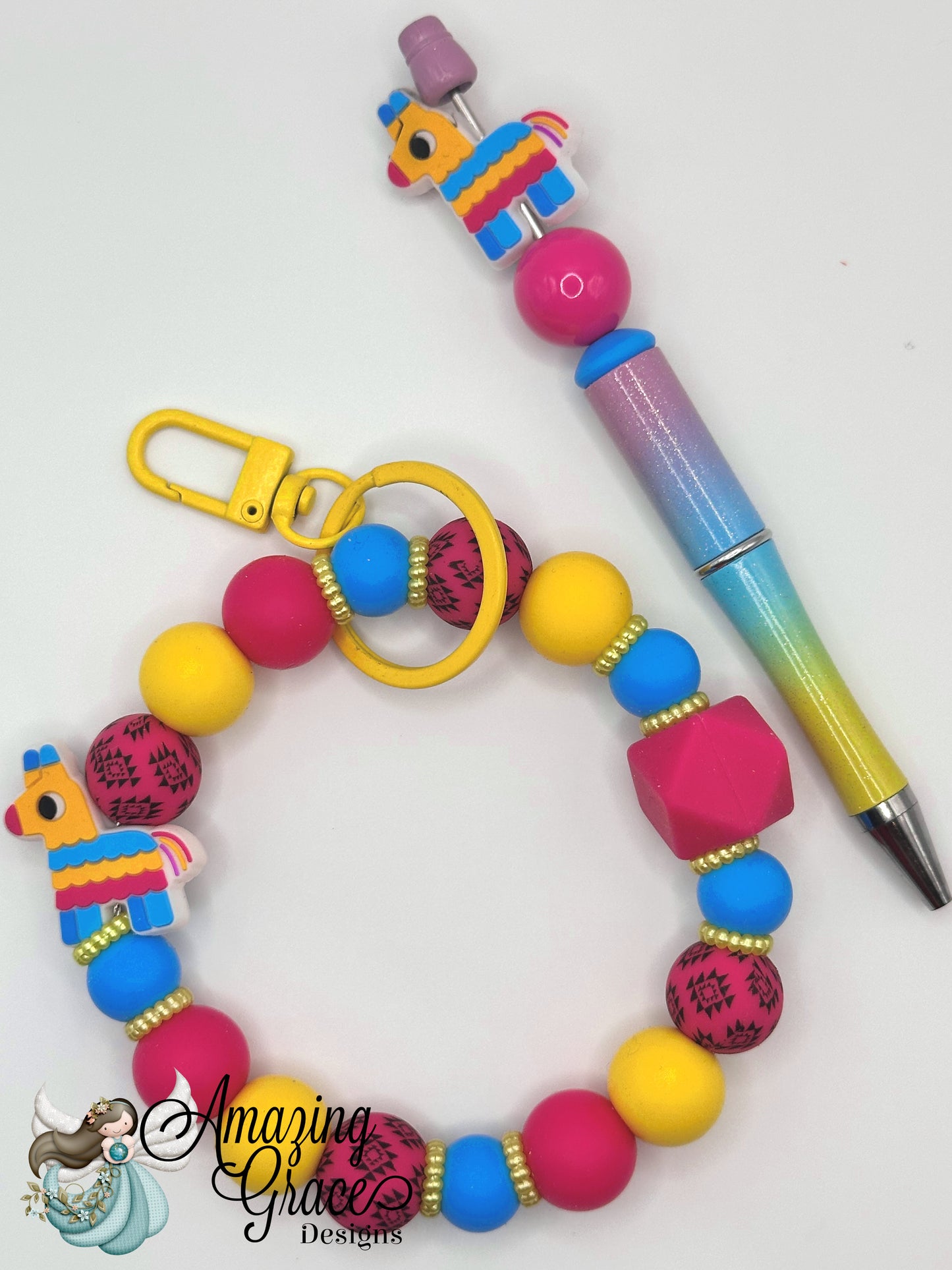 Fiesta Fun Piñata Pen & Wristlet
