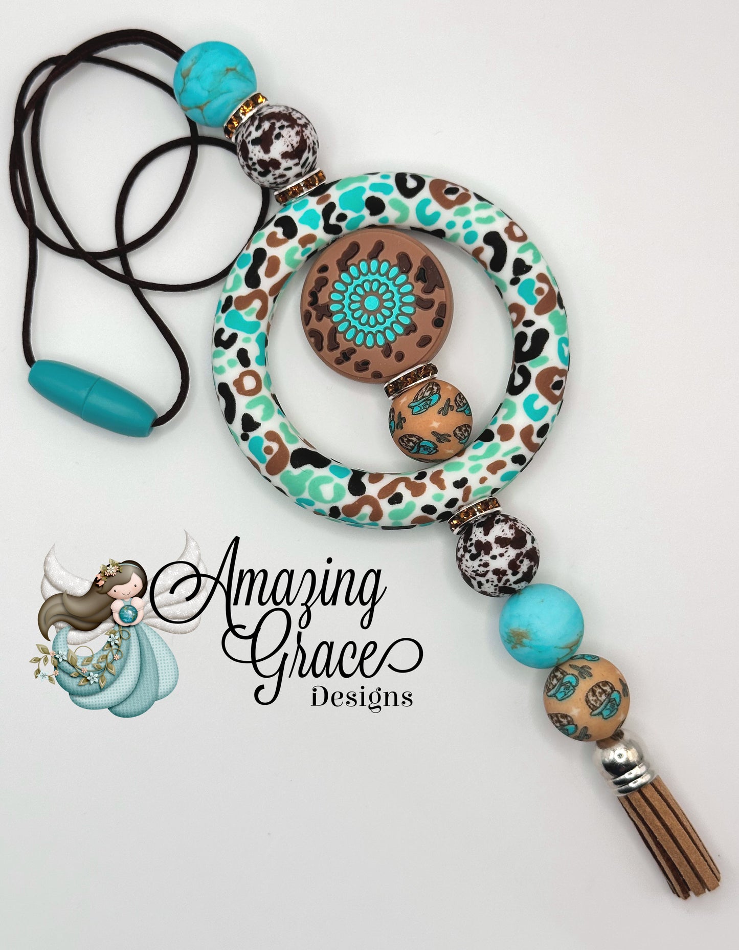 Boho Turquoise Wanderlust Car & Key Duo