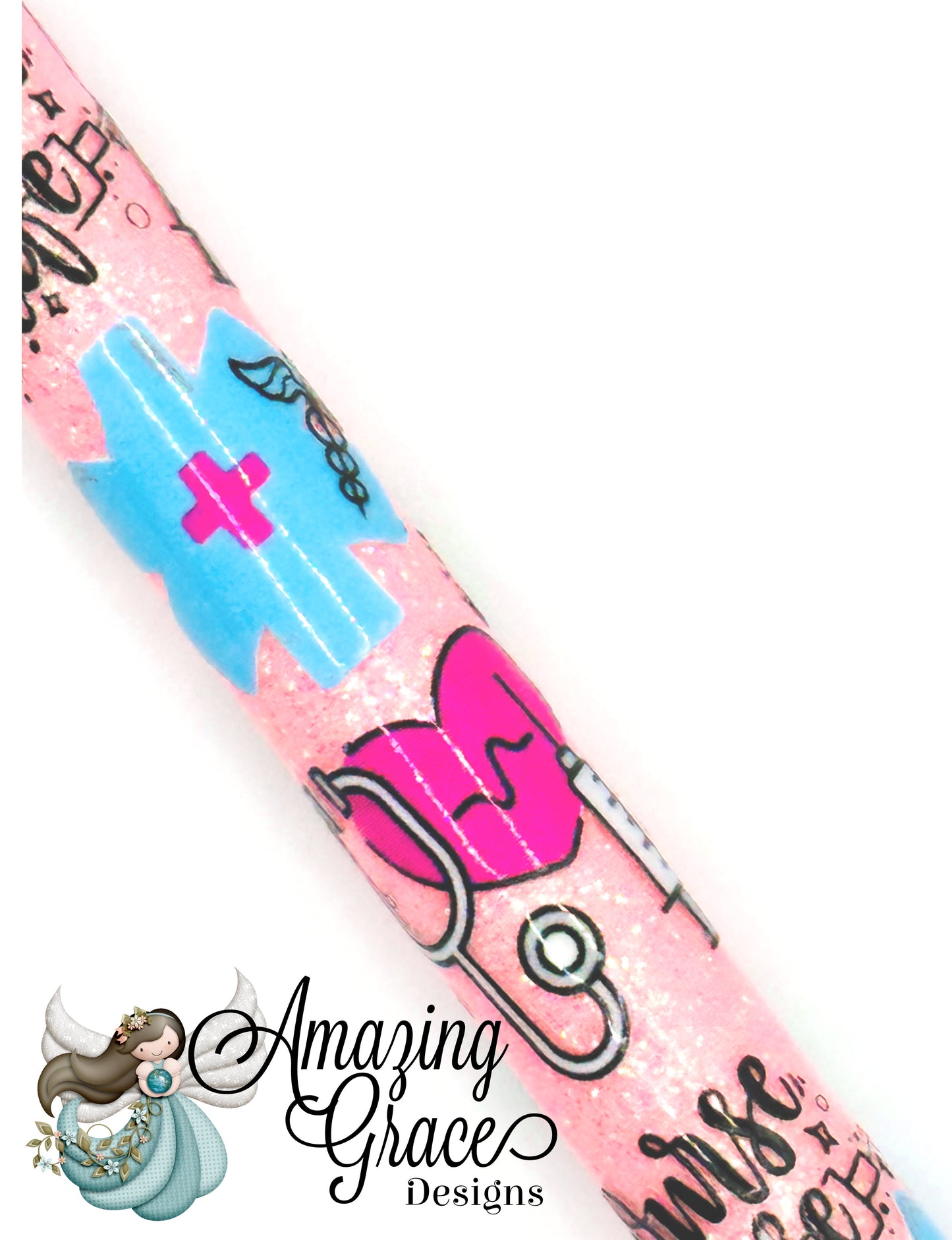 "Nurse Life" Glitter UVDTF Pen