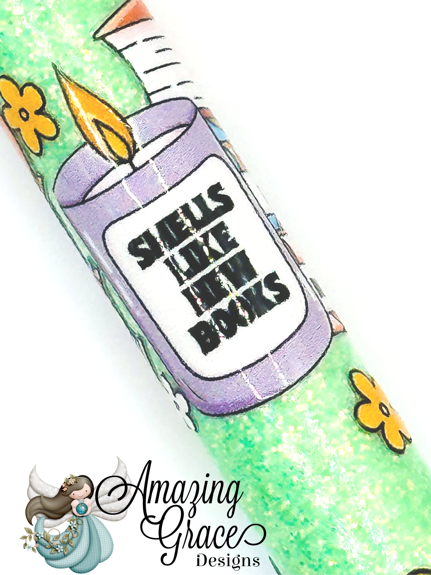 Book Lover "One More Chapter" UVDTF Pen