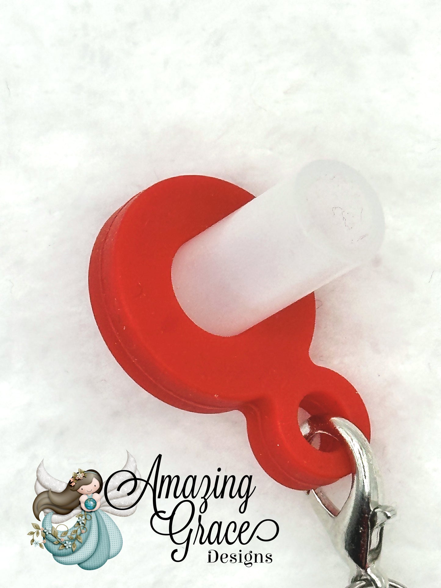 Red Plumber Hero Tumbler Straw Charm