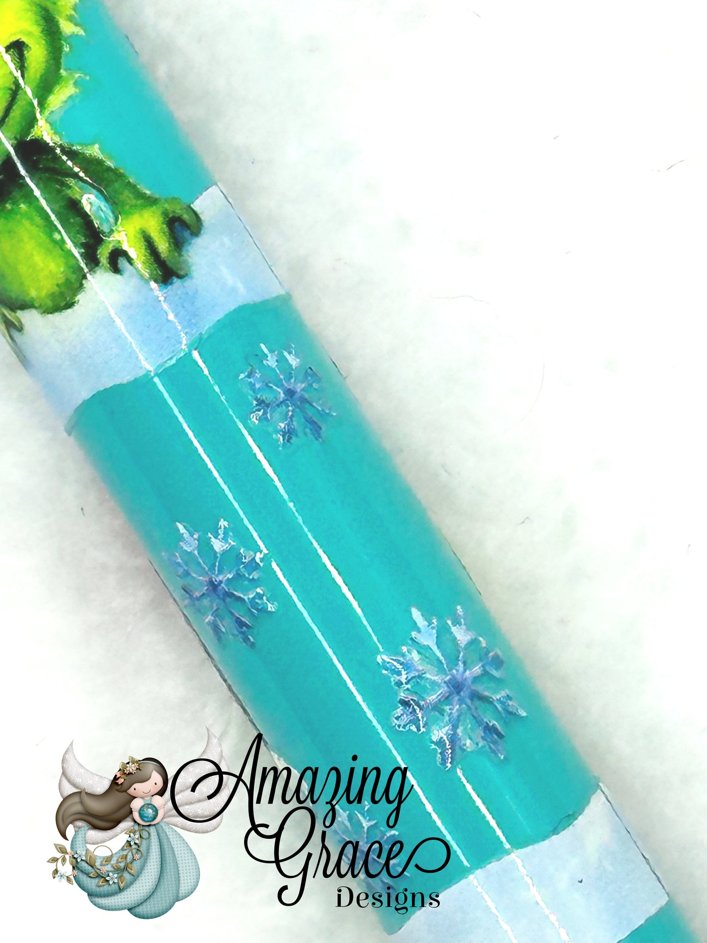 Whimsical Green Character Pen