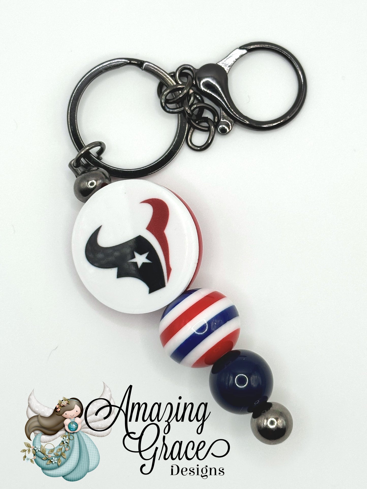 Lone Star Football Fan Keyring