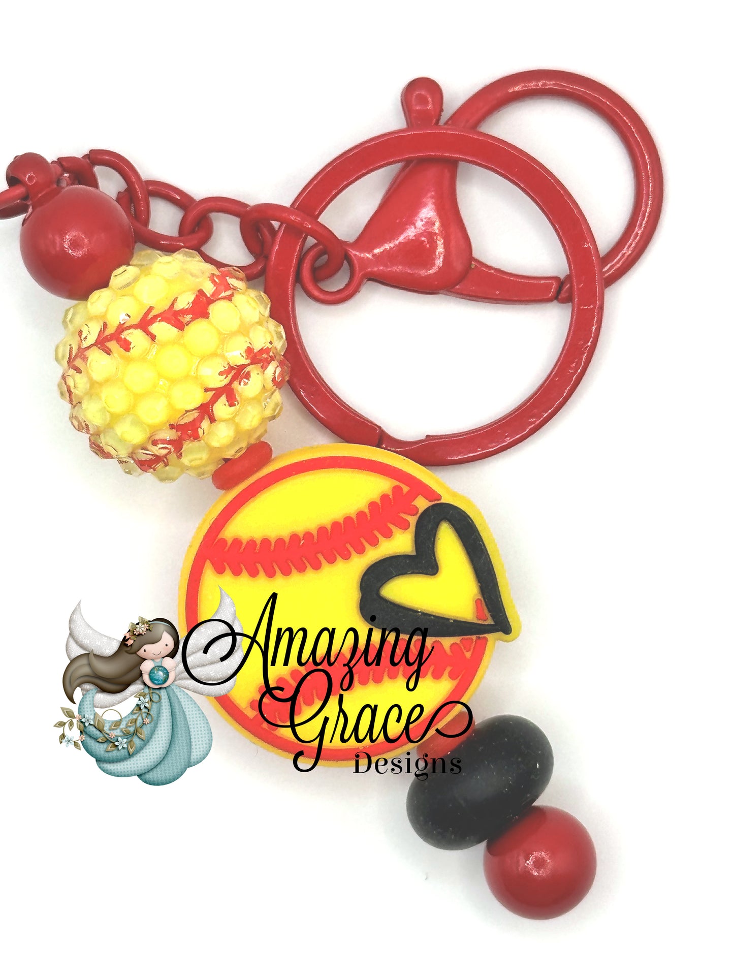 Softball Season Ready Keychain - Show Your Team Pride