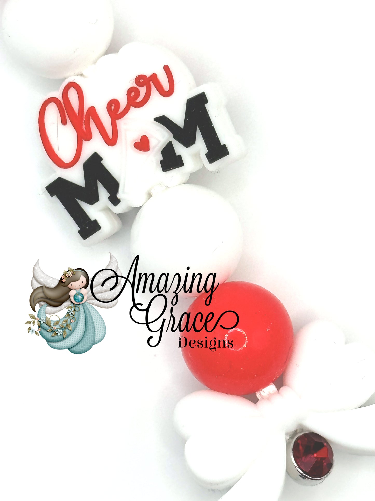 Cheer Mom Spirit Charm - Sparkle & Shout Keychain!