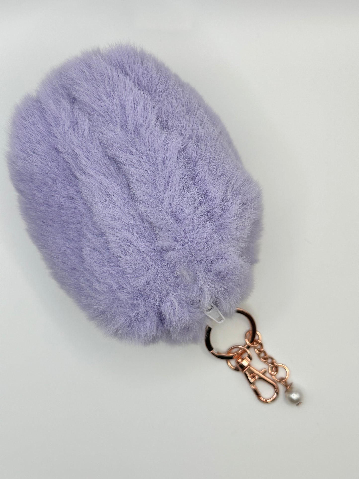 Plush Lavender Minky Pouch with Luxe Clasp - Soft & Sweet Essentials Keeper