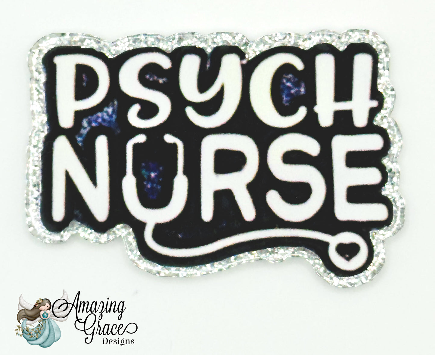 Psych Nurse Badge Reel Topper