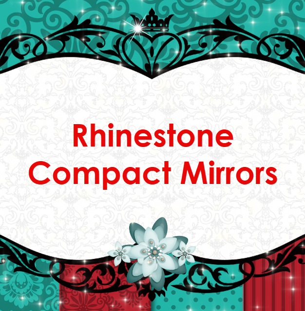 Rhinestone Compact Mirrors