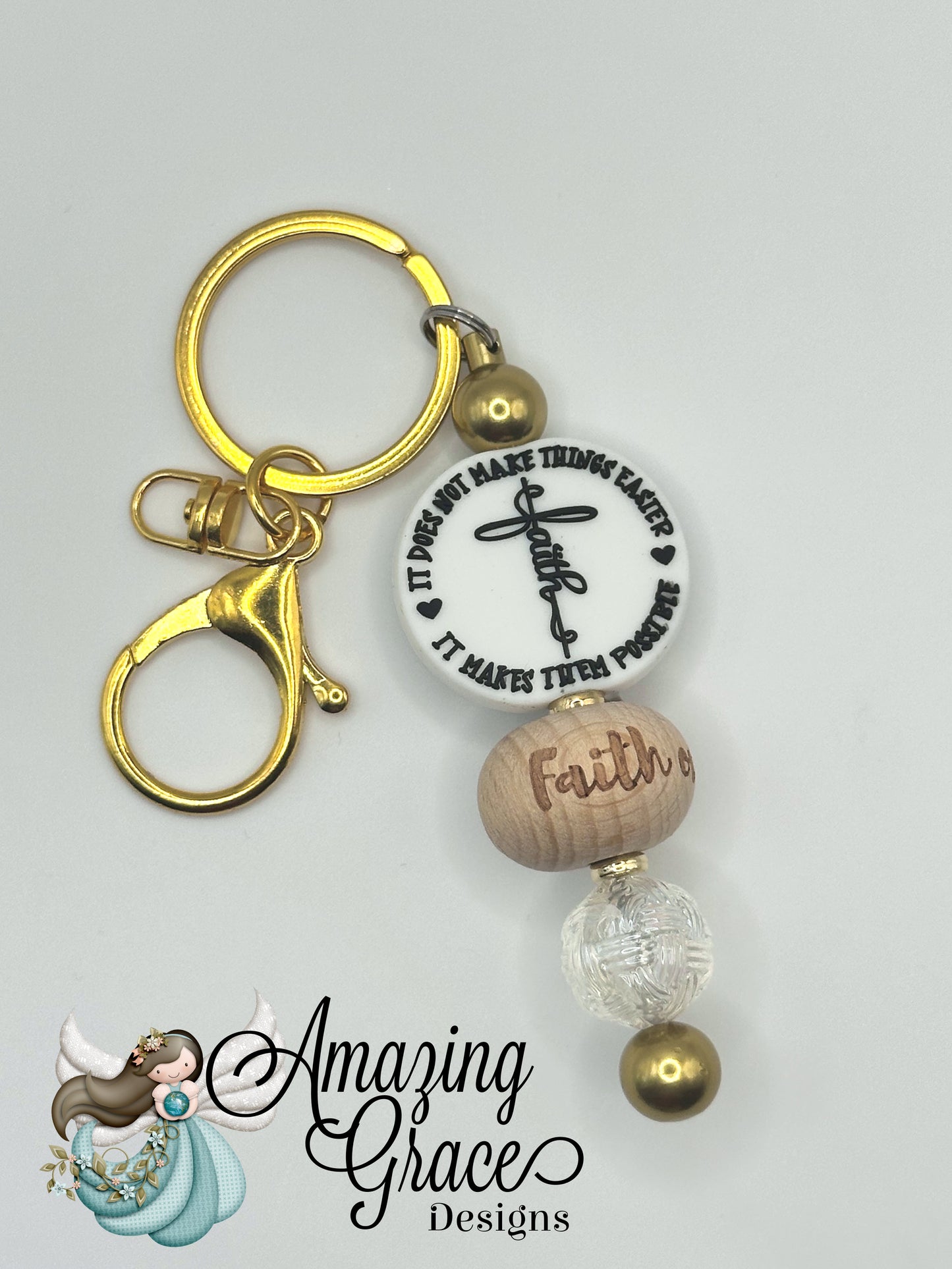 Faith Makes Things Possible Keybar Keychain