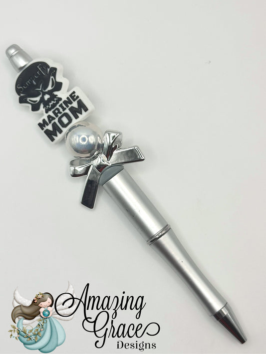 Marine Mom Beaded Pen