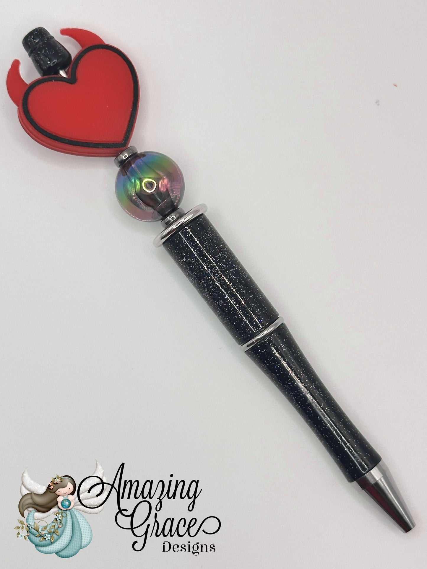 Devil Heart Pen, Tumbler Charm & Wristlet Set