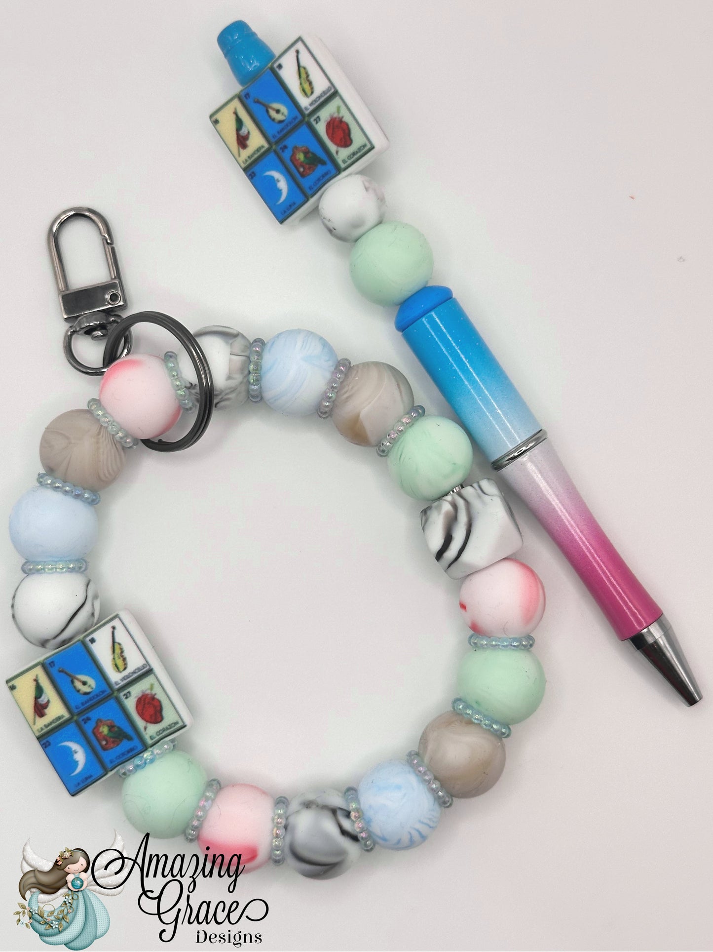 Lotería Luck Pen & Wristlet Set