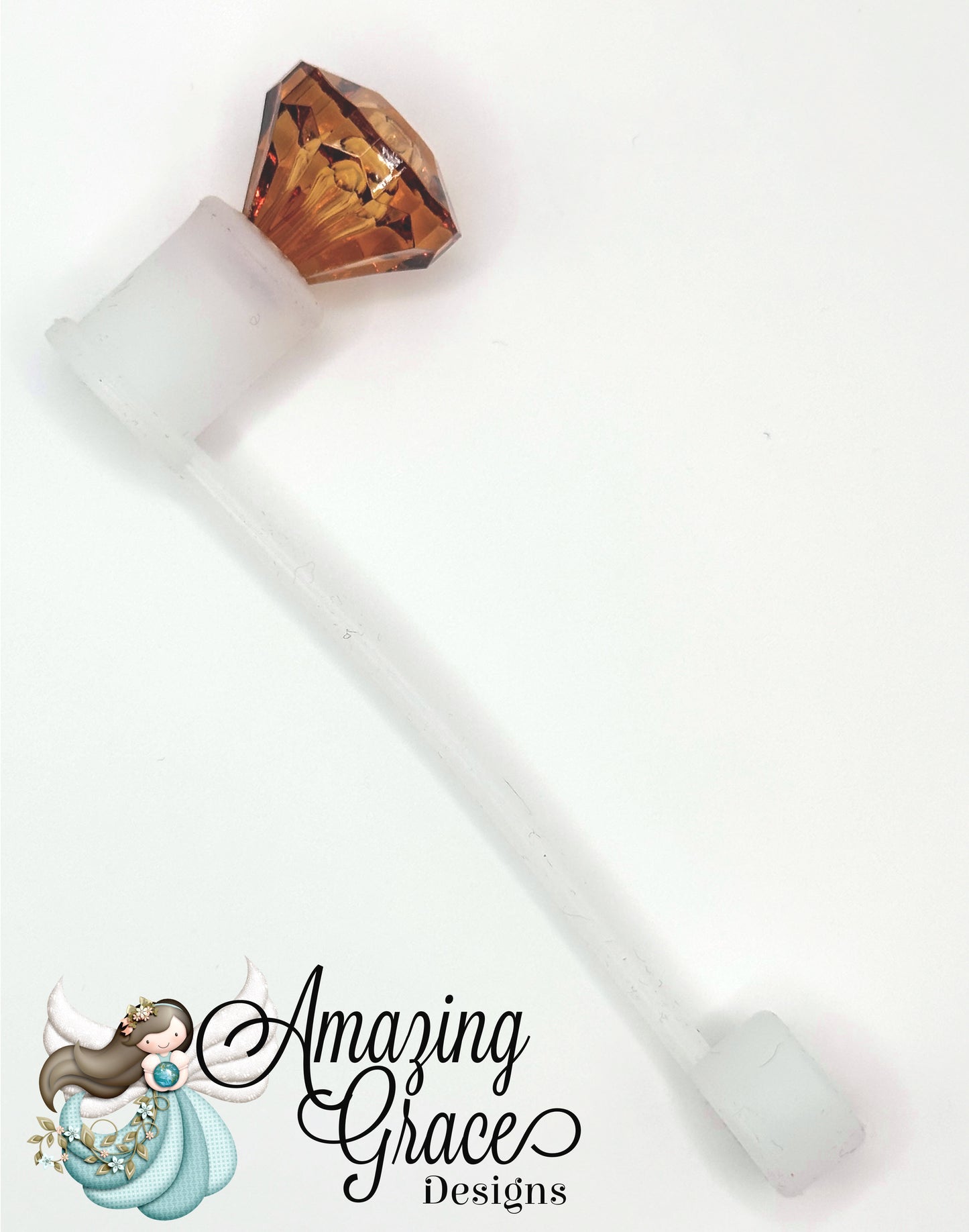 Sparkling Diamond Acrylic Straw Topper - Tumbler Charm