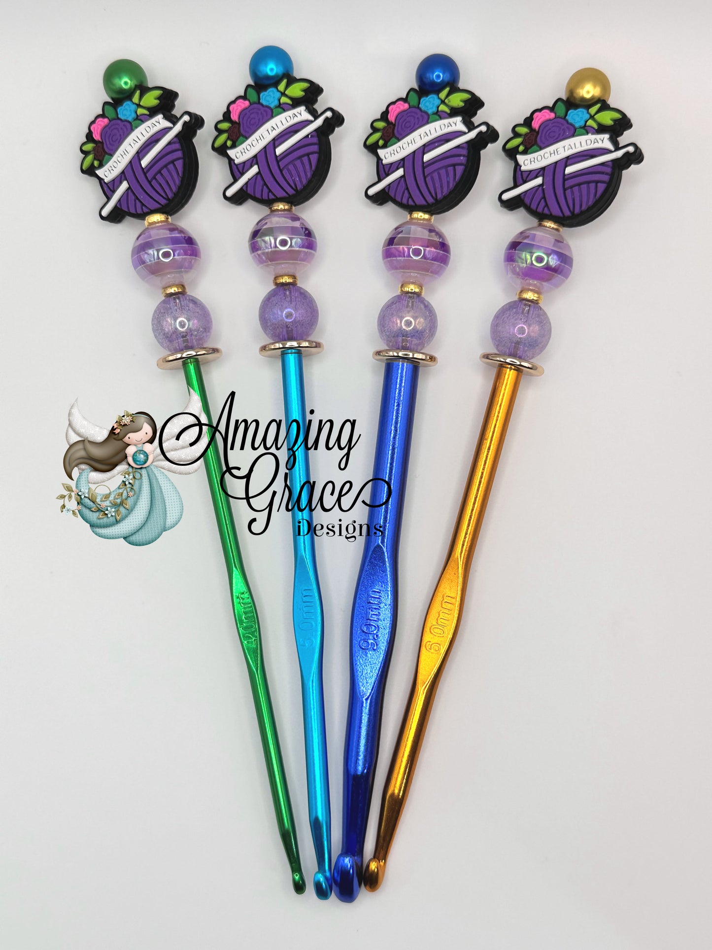 Crochet All Day Hook Set - 4 Piece (4.0mm, 5.0mm, 6.0mm, 9.0mm)