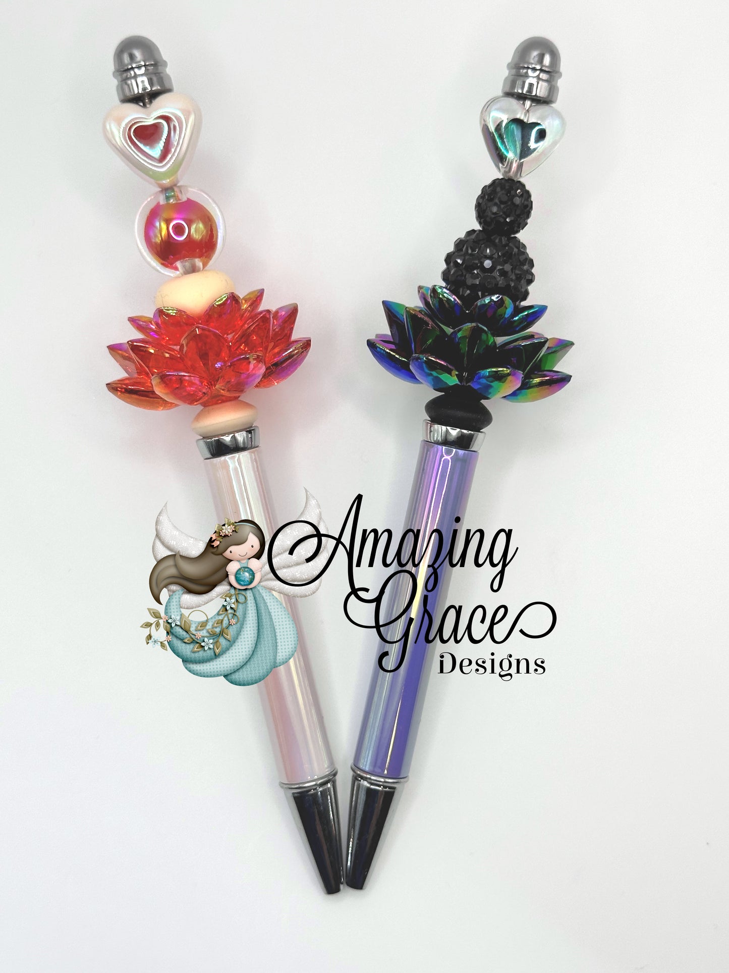 Enchanted Lotus Heart Pen Duo