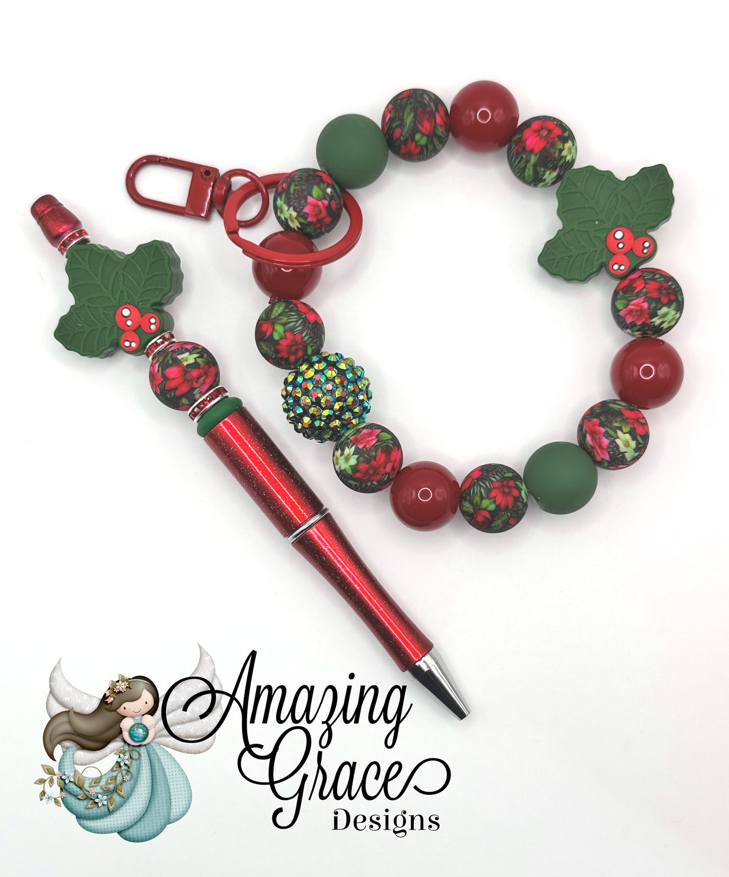 Holly Jolly Pen & Wristlet Duo
