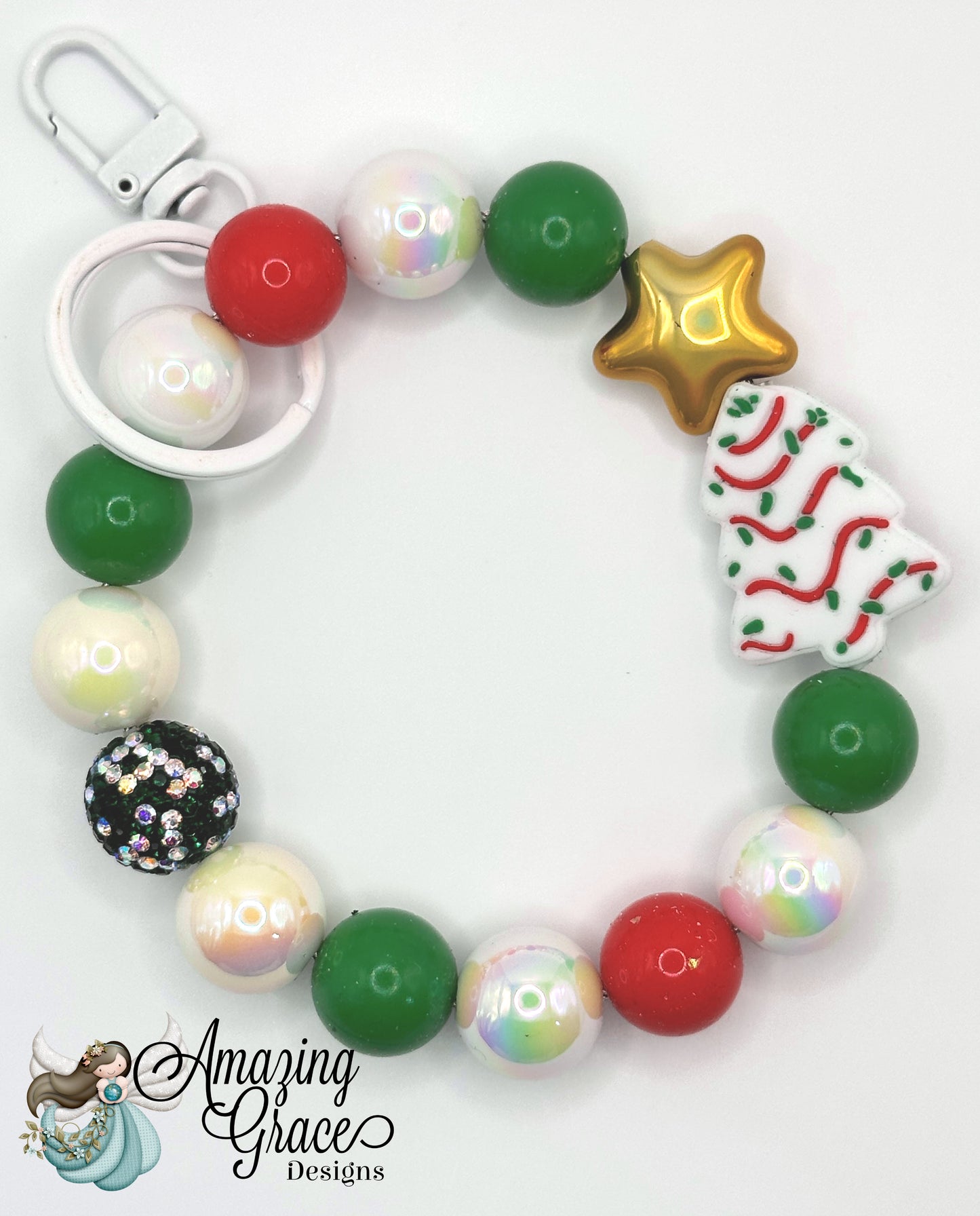 Whimsical Christmas Tree Pen & Key Duo