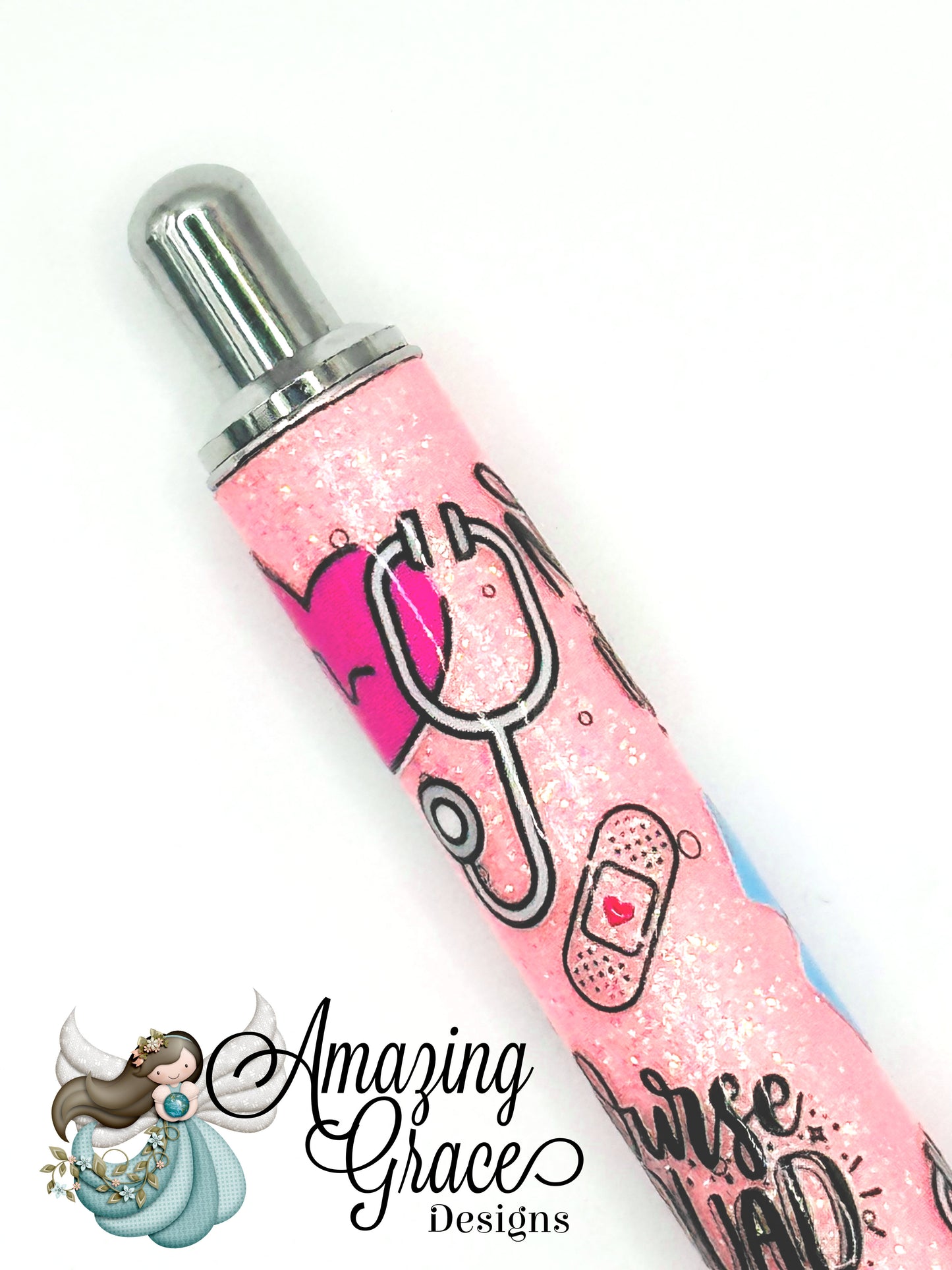 "Nurse Life" Glitter UVDTF Pen