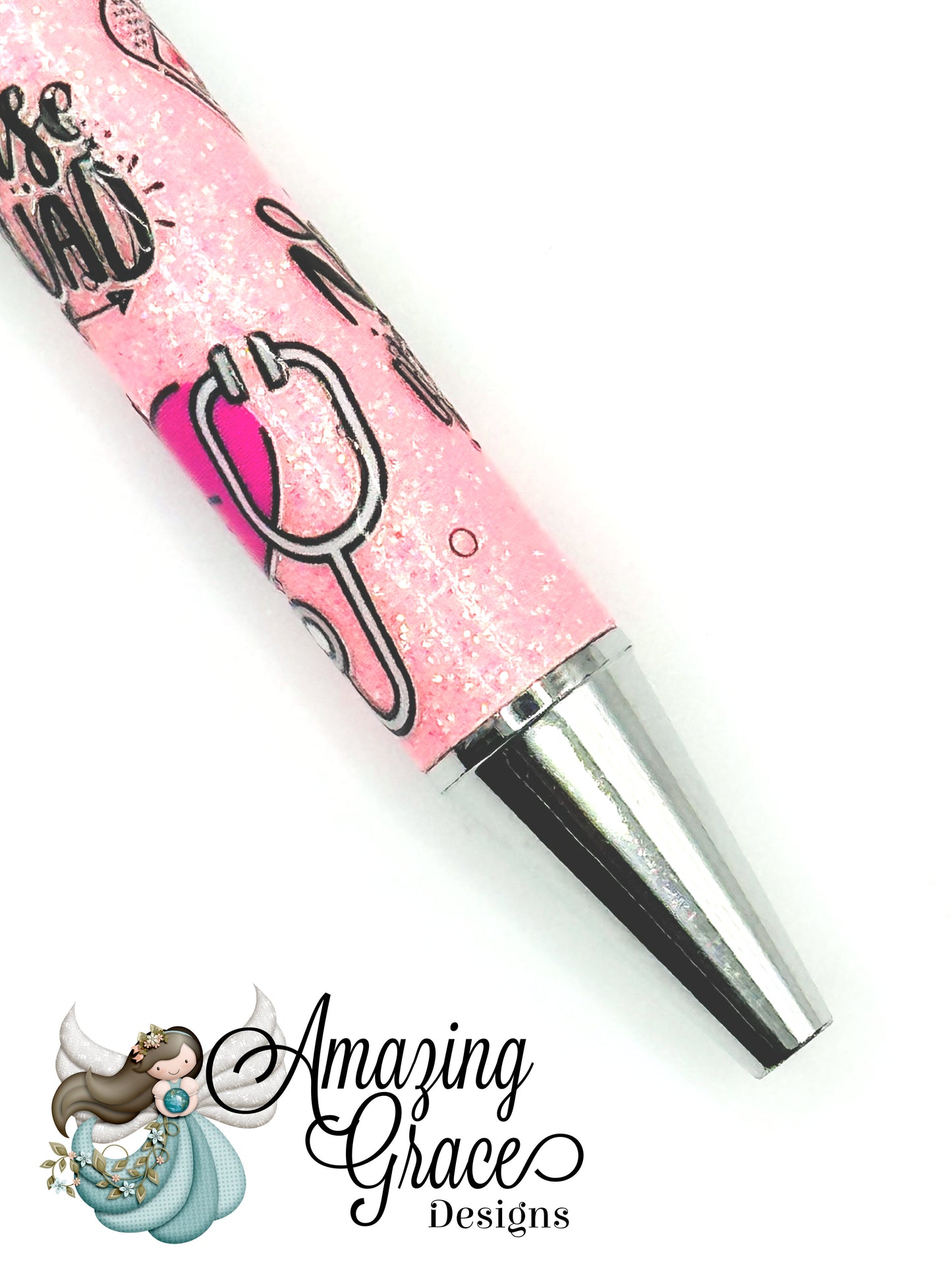 "Nurse Life" Glitter UVDTF Pen