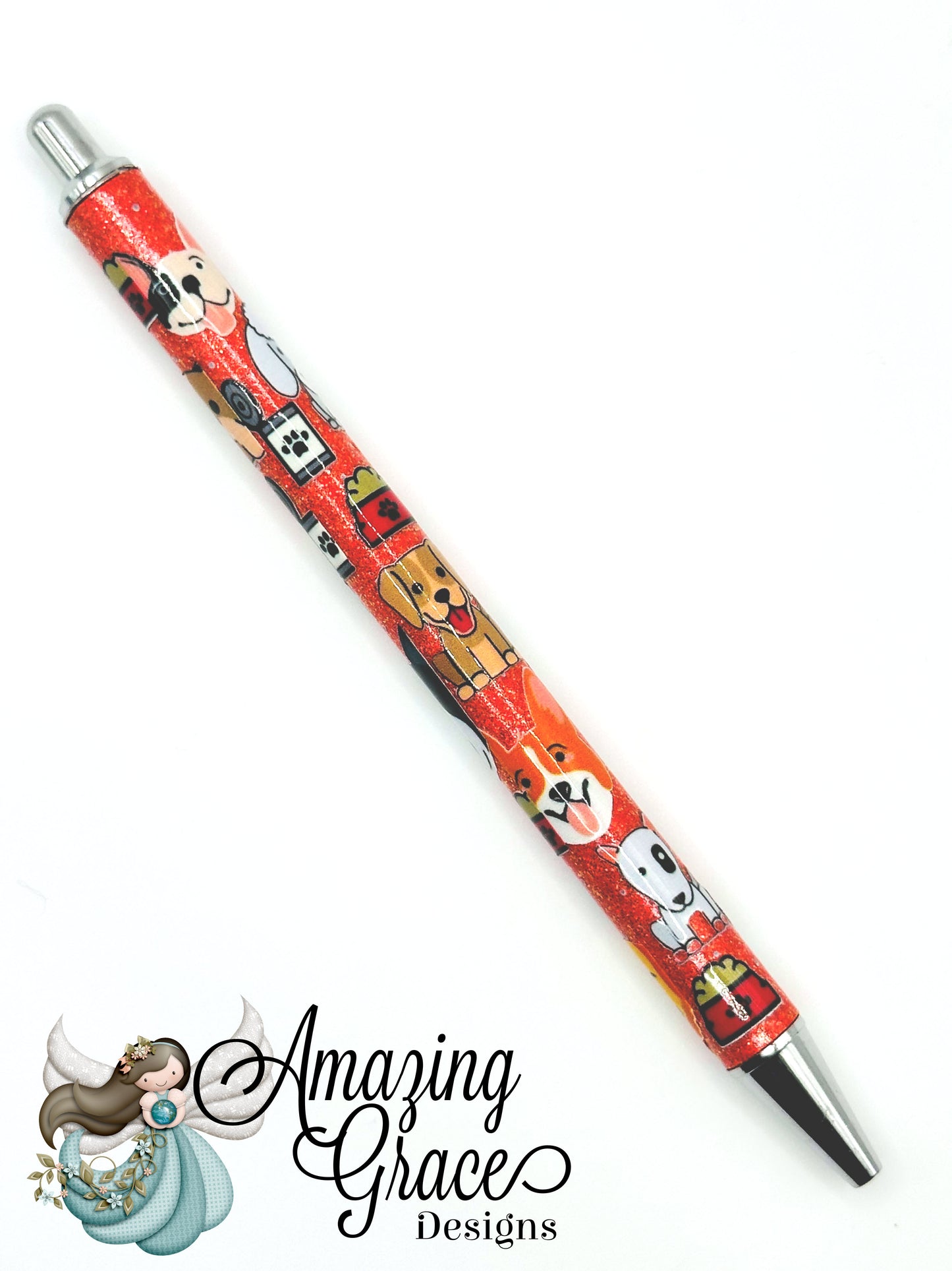 Dog Lover Glitter UVDTF Pen