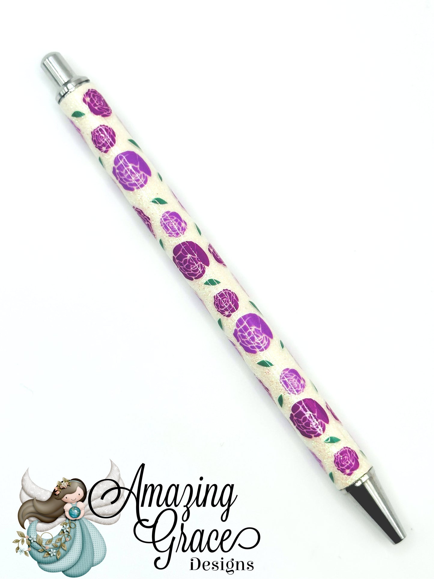 Purple Rose Glitter UVDTF Pen