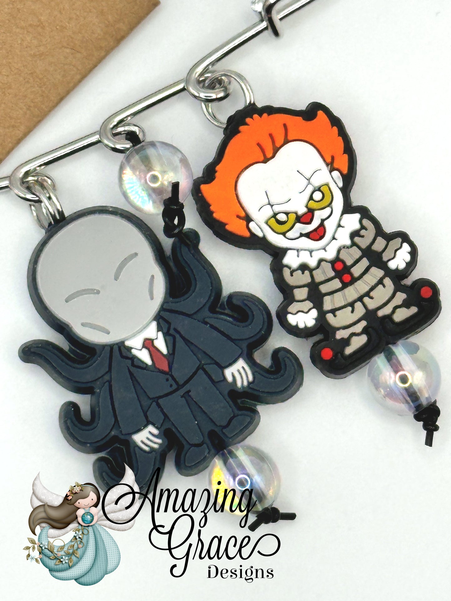 Spooky Character Oversized Safety Pin Accessory