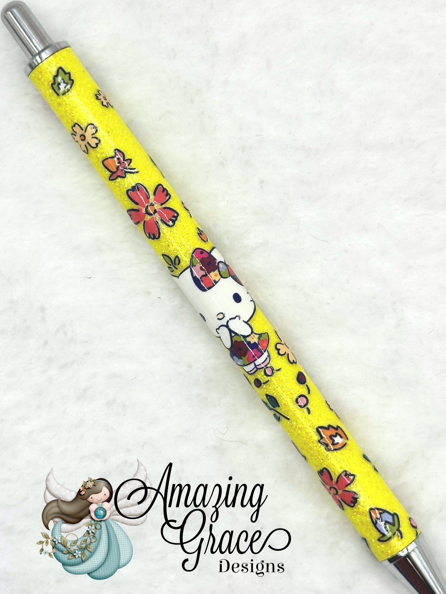 Sunny Floral Character Pen
