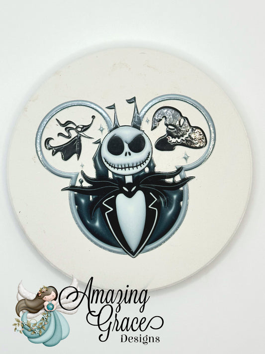 Spooky Holiday Fantasy Drink Coaster