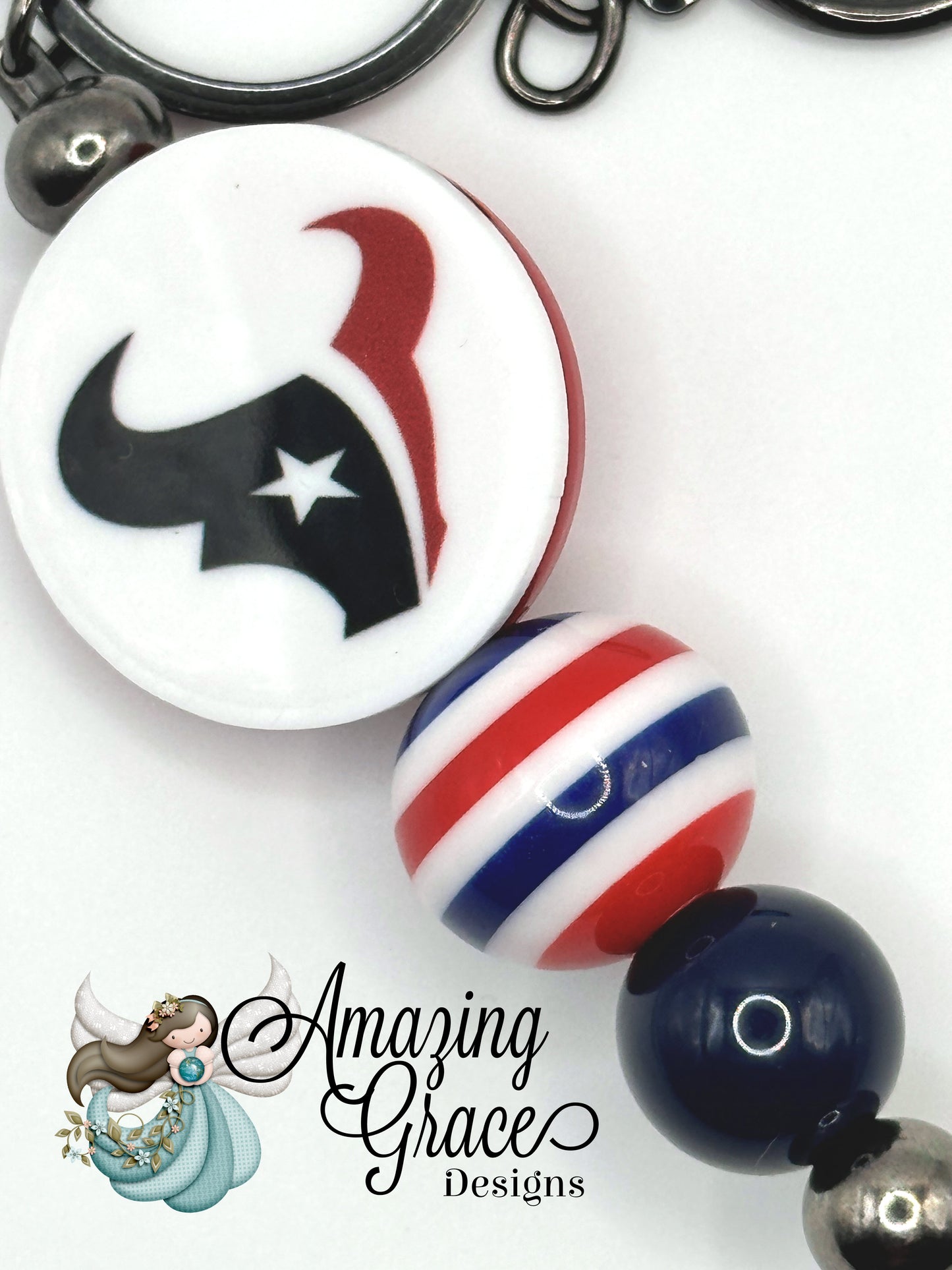 Lone Star Football Fan Keyring