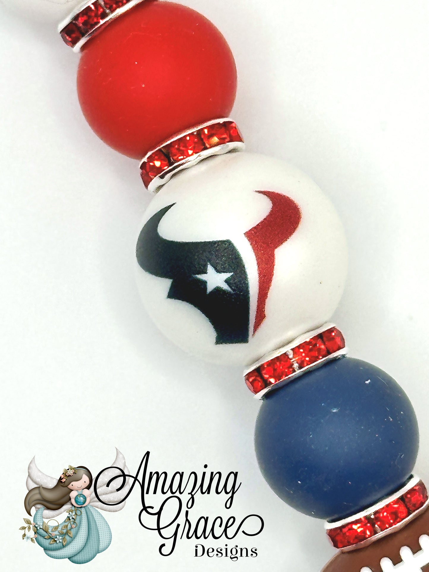 Game Day Spirit Charm with Football Accent