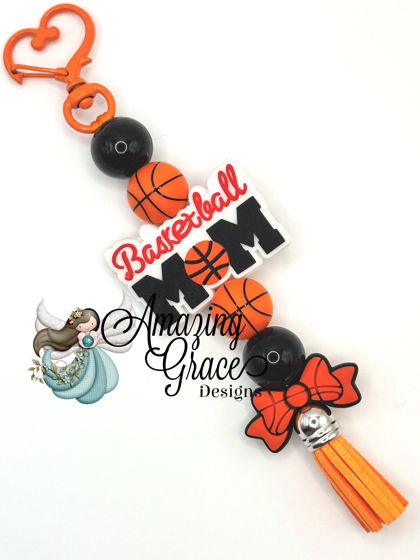 Hardwood Hype: Basketball Mom Keychain & Bag Bling!