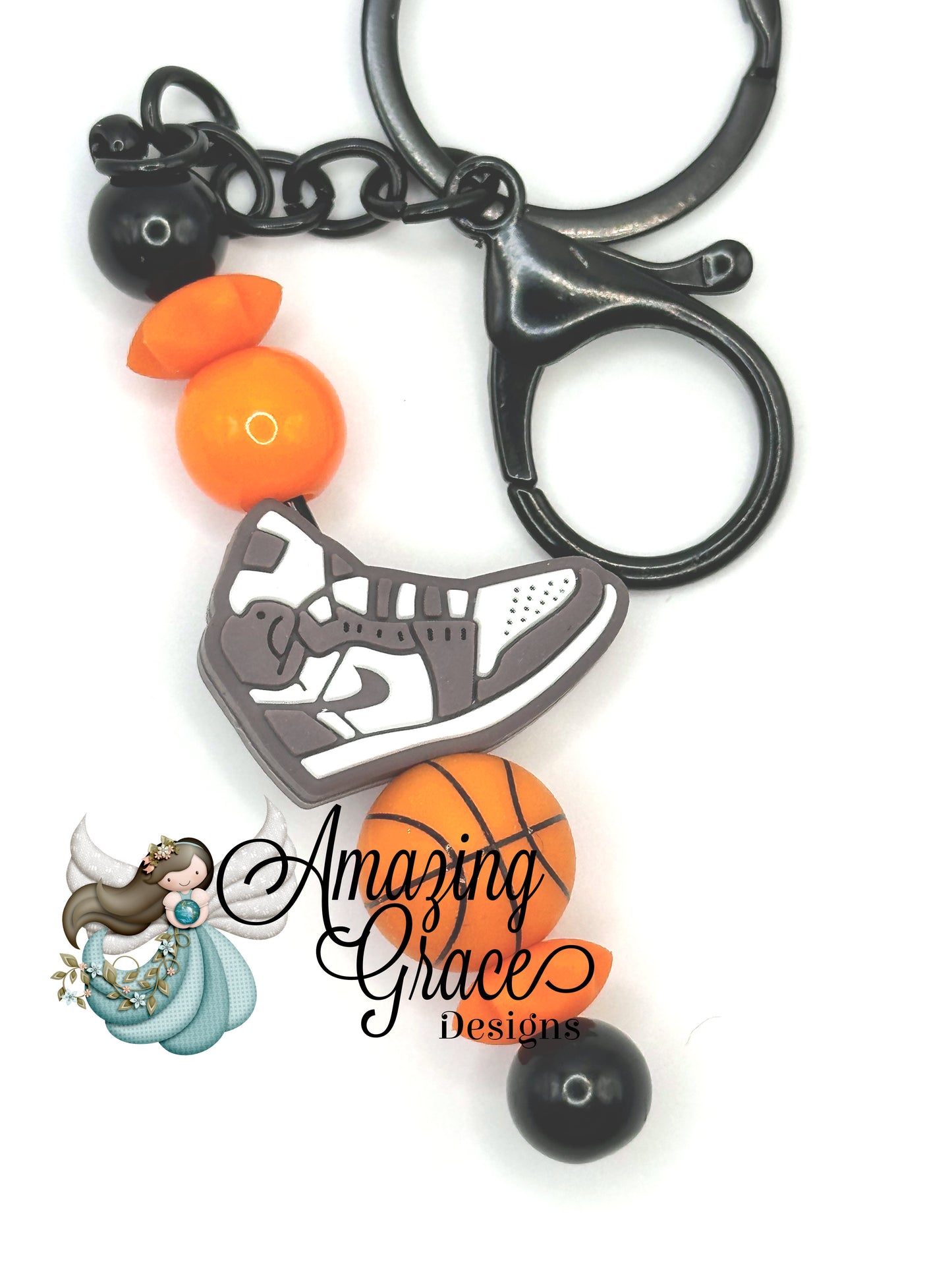 Sneakerhead Hoop Dreams Keychain - Basketball Shoe Charm!