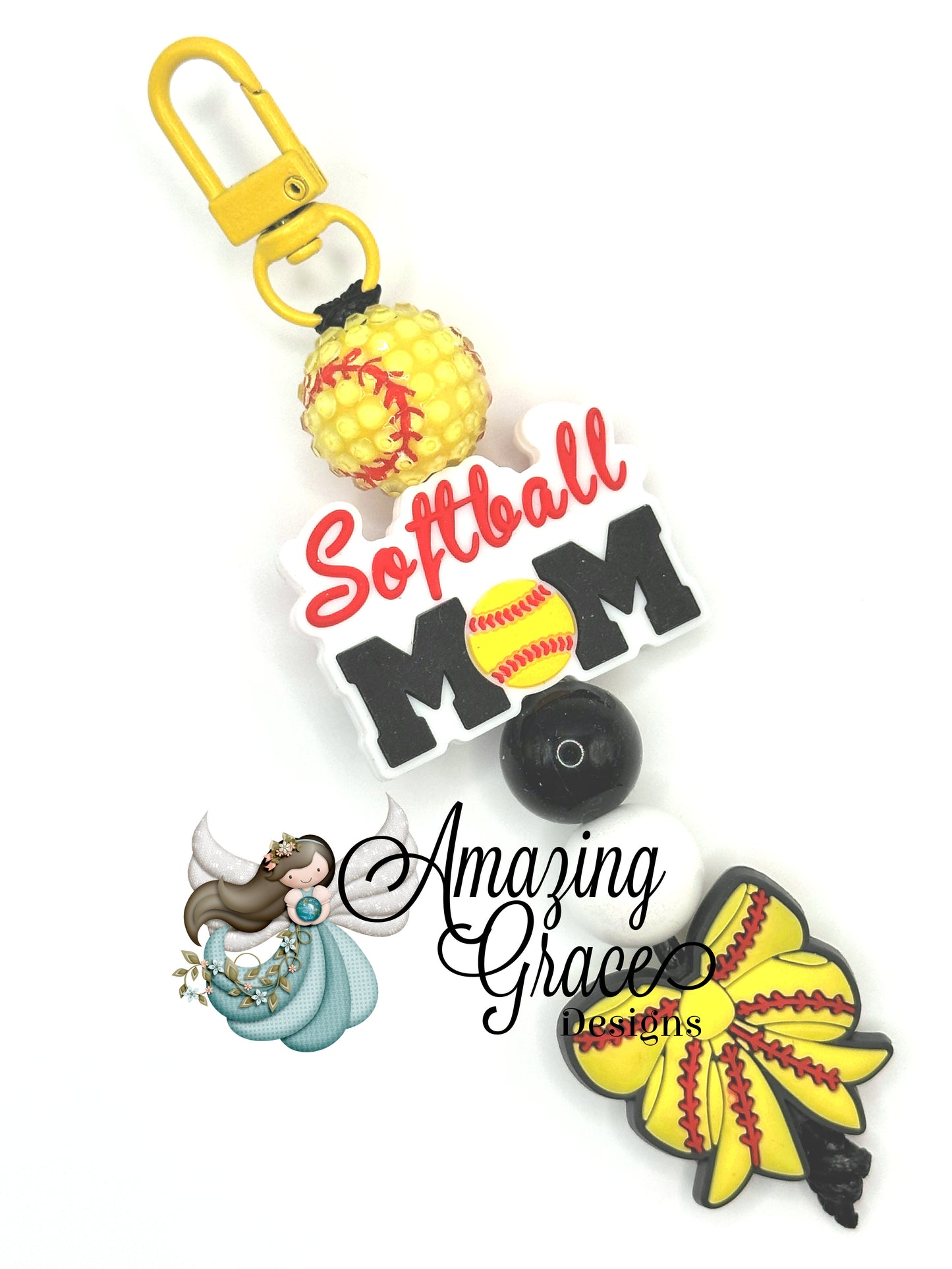 Softball Mom Dugout Diva Charm - Game Day Ready!