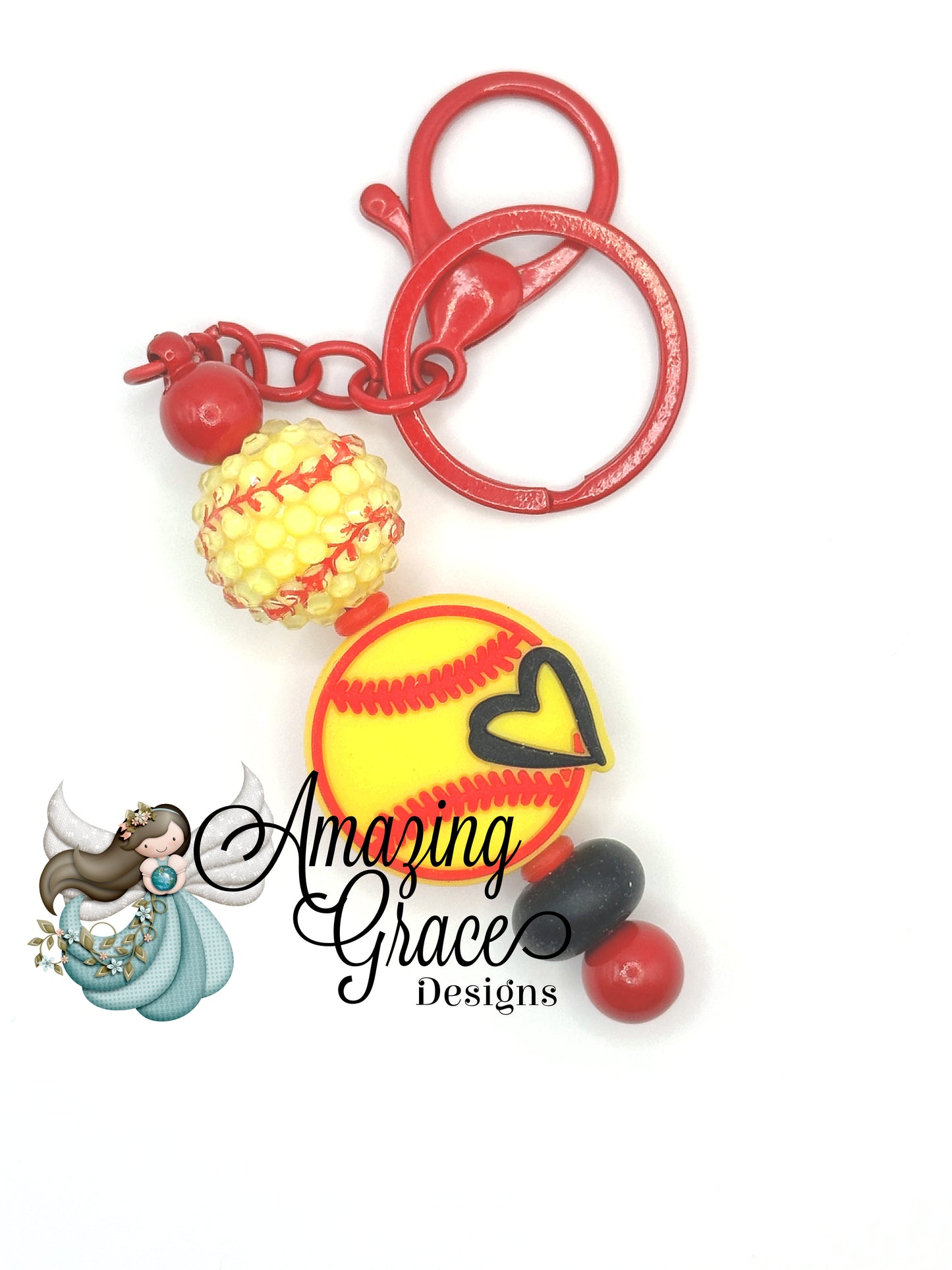 Softball Season Ready Keychain - Show Your Team Pride