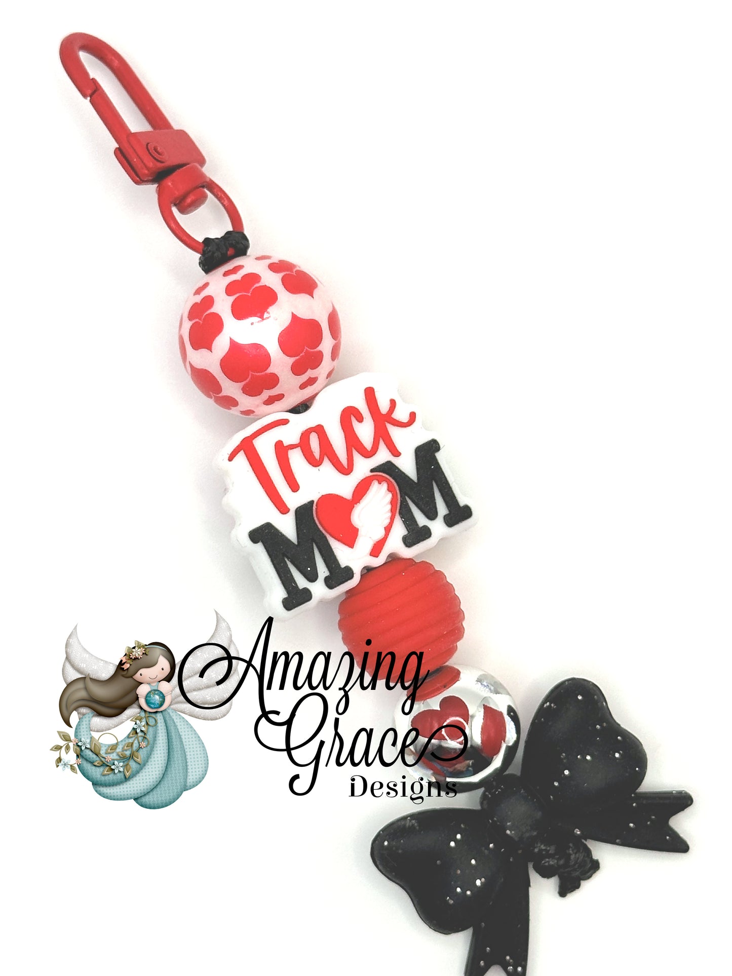 Track Mom Power Charm - Run the World Keychain!