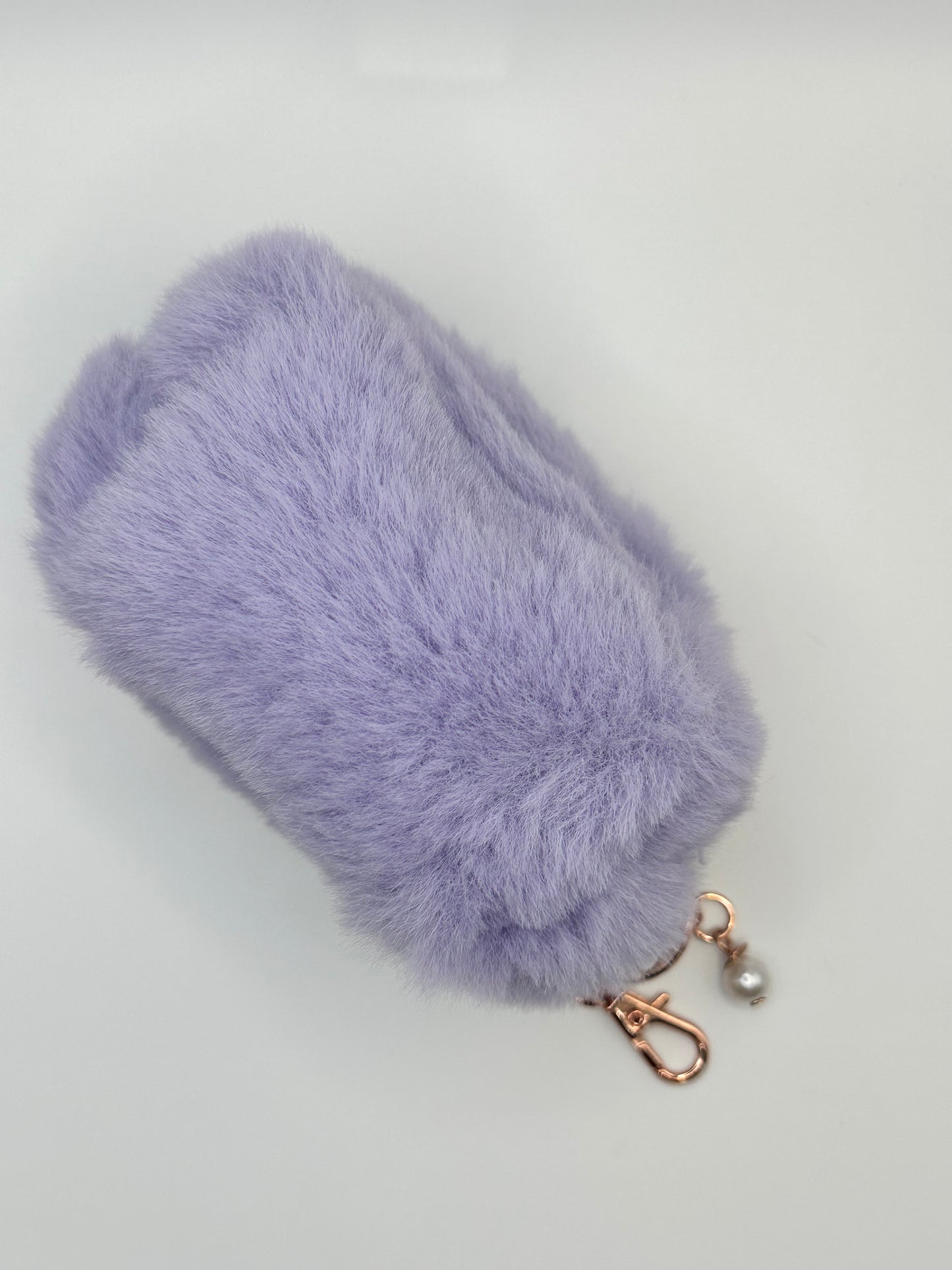 Plush Lavender Minky Pouch with Luxe Clasp - Soft & Sweet Essentials Keeper