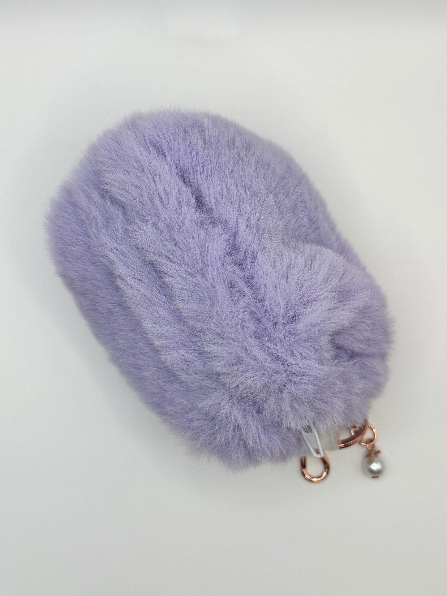 Plush Lavender Minky Pouch with Luxe Clasp - Soft & Sweet Essentials Keeper