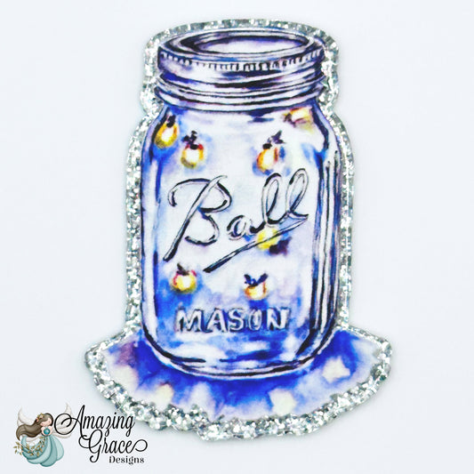 Mason Jar Badge Reel Topper
