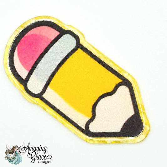 Yellow Pencil Badge Reel Topper